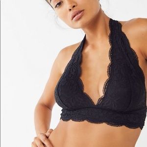 Out From Under Lace Halter Bra